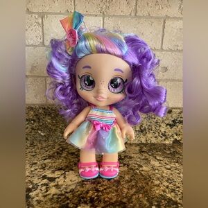 Kindi Kids Rainbow Kate 10” Doll - Shoes, Dress, Hair bow, Pristine Curly Hair